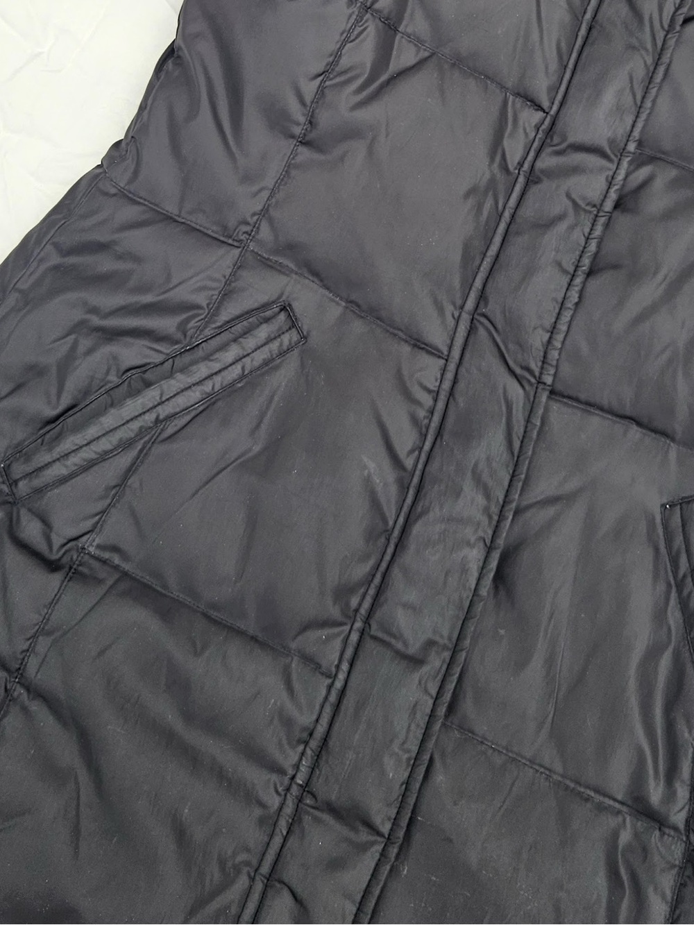 Michael Kors Long Black Puffer Jacket with Hood - Picture 10 of 16